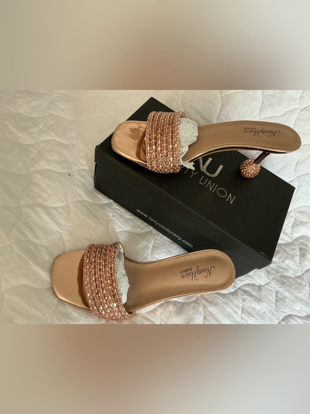Ninety Union | Sassy Rhinestone Slip On Sandals - Picture 3 of 7